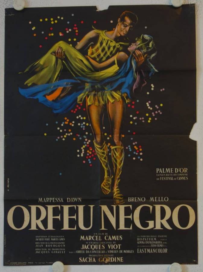 Orfeu Negro - Black Orpheus original release french movie poster